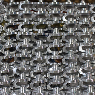 Componentes feitos à máquina de anodização do CNC precisão de prata, ODM girado de alumínio das peças